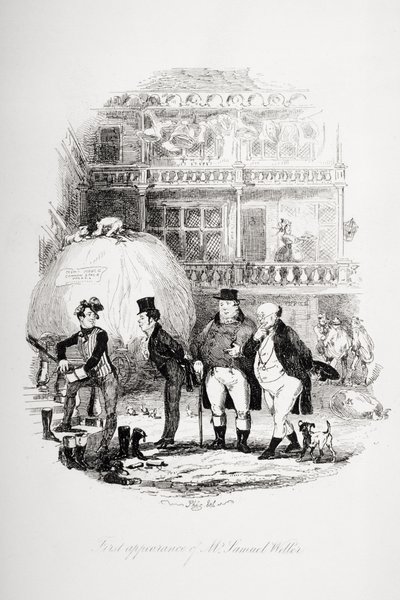 Erstes Auftreten von Mr. Samuel Weller, Illustration aus 